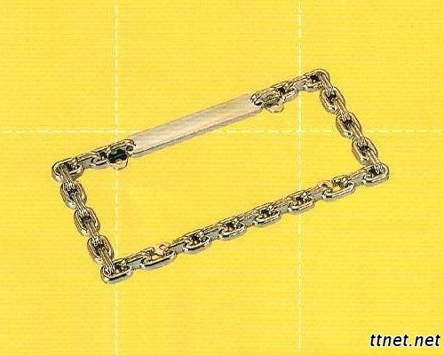 Chain Type License Frame